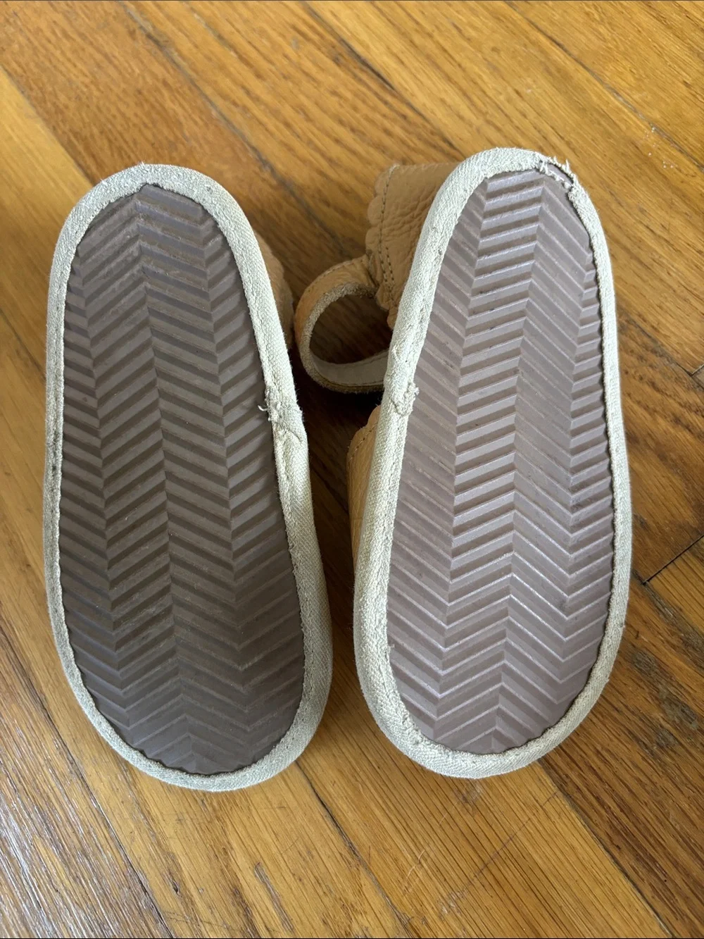 Monkey Feet Girls Mary Jane Shoes - Neutral Blush